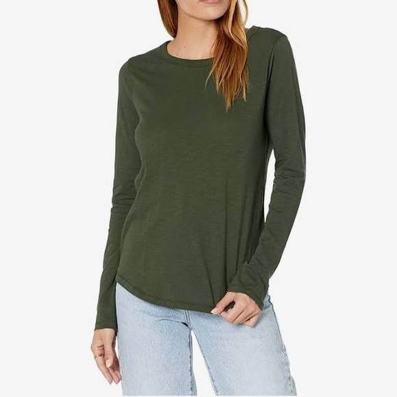 Madewell Tops - Whisper Cotton Rib-Crewneck Long-Sleeve Tee
